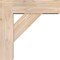 Ekena Millwork Traditional Block Smooth Bracket w/ Offset Brace, Douglas Fir, 5 1/2"W x 16"D x 16"H BKT0604X16X16TRA05SDF - alternate 2